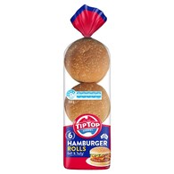 Tip Top Hamburger White Bread Rolls BBQ Buns Bakery