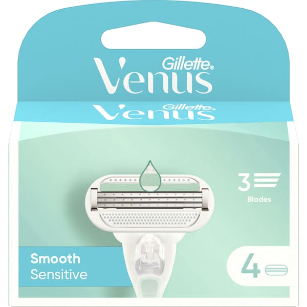 Gillette Venus Smooth Sensitive Razor Blades 4 pack