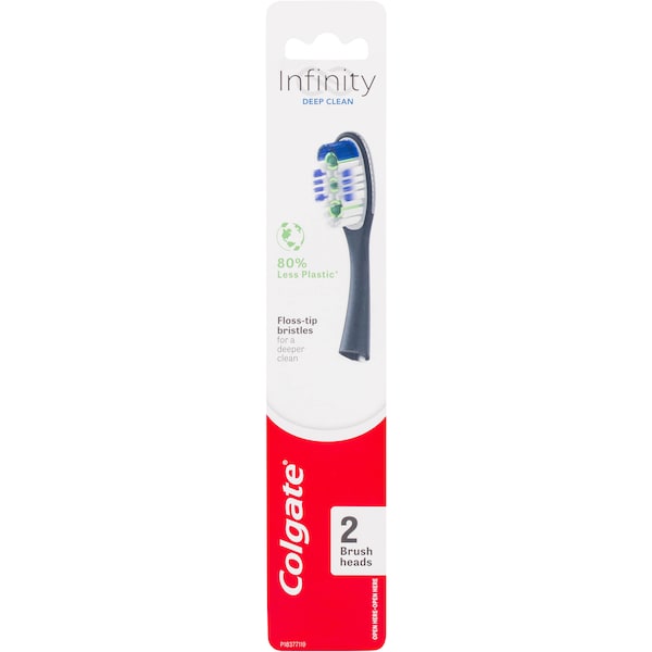 Colgate Infinity Toothbrush Refill Brush Heads 2 pack