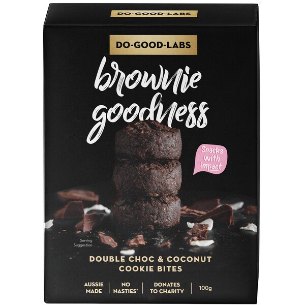 Do Good Labs Double Choc & Coconut Brownie Bites 100g