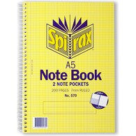 Spirax A5 Notebook 200 Pages
