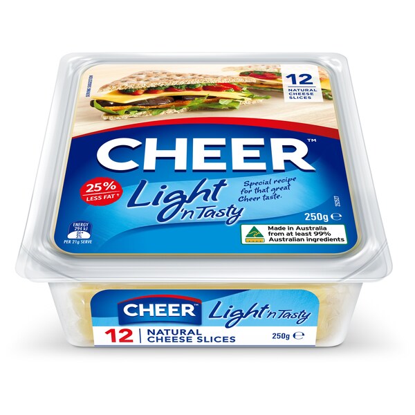 Cheer Cheese Slices Tasty Light 250g