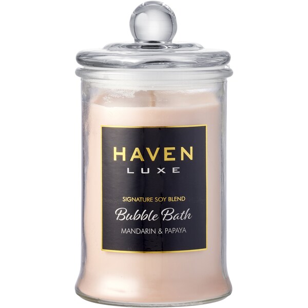 Haven Luxe Bubble Bath Soy Blend Candle Each
