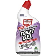 White King Toilet Gel With Added Stain Remover Lavender