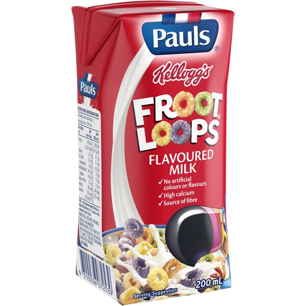 Pauls Froot Loops Flavoured Milk 200mL x 3 pack