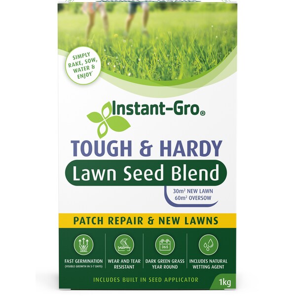 Yates Instant-Gro Tough & Hardy Lawn Seed Blend 1kg