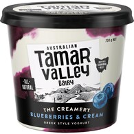Tamar Valley Dairy Yoghurt Blueberry & Cream