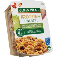 John West Protein Tuna Bowl Brown Rice Corn Black Beans Lime Chilli