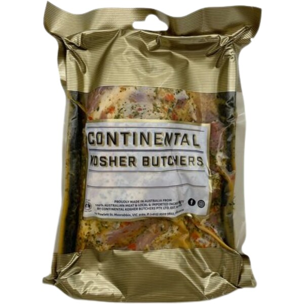 Continental Kosher Butchers Mini Lamb Roast Honey Mint & Rosemary 550g - 900g