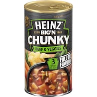 Heinz Big N Chunky Beef & Vegetable Soup Veggie Ready Meals