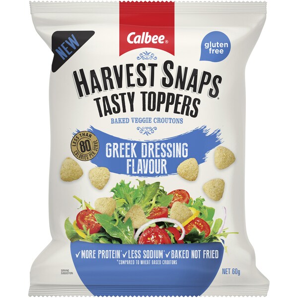 Calbee Harvest Snaps Tasty Toppers Greek Flavour 60g