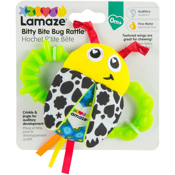 Lamaze Bitty Bite Bug Rattle each