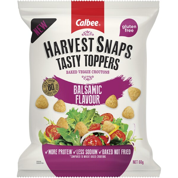 Calbee Harvest Snaps Tasty Toppers Balsamic Flavour 60g