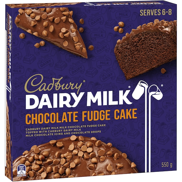 Cadbury Dairy Milk Chocolate Fudge Cake 550g