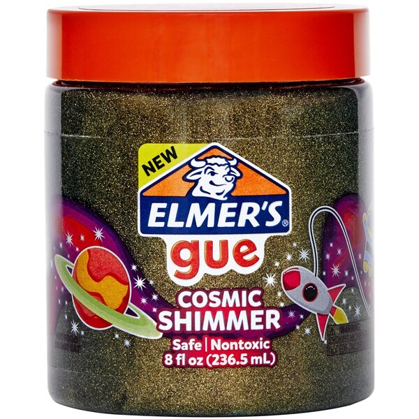 Elmer's Gue Cosmic Shimmer Gold & Green Premade Slime 236.5mL