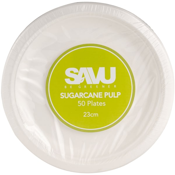 Savu Sugarcane Pulp Plates 50 Pack