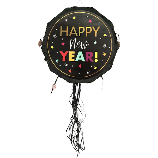 New Year's Eve Pinata Black & Coloured each