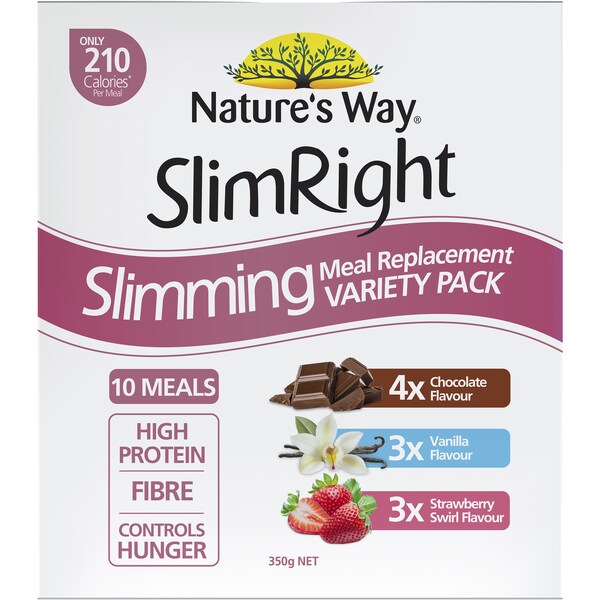 Nature's Way Slim Right Meal Replacement Variety 10 pack