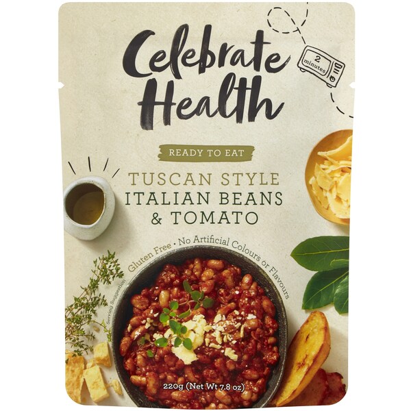 Celebrate Health Italian Style Bean & Tomato 220g