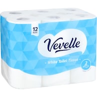Vevelle White 2 Ply Toilet Tissue