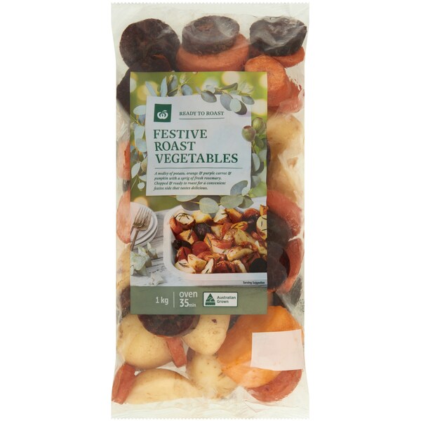 Woolworths Festive Roast Vegetables 1kg