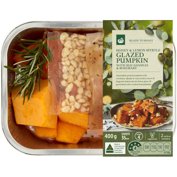 Woolworths Honey & Lemon Myrtle Glazed Pumpkin 400g