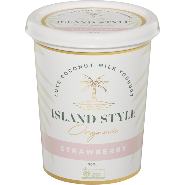Nakula Island Style Organic Coconut Milk Yoghurt Strawberry 500g