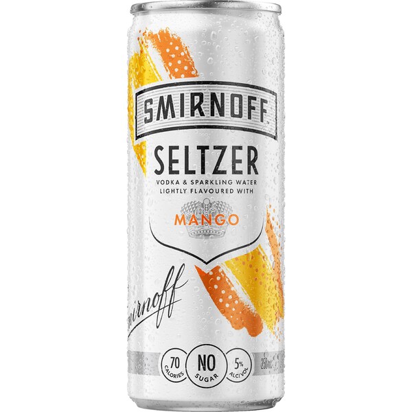 Smirnoff Seltzer Mango Can 250ml