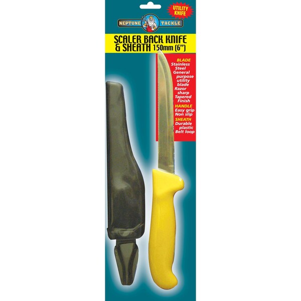 Neptune Tackle Fishing Scale Fillet Knife W/Sheaf 6" EACH