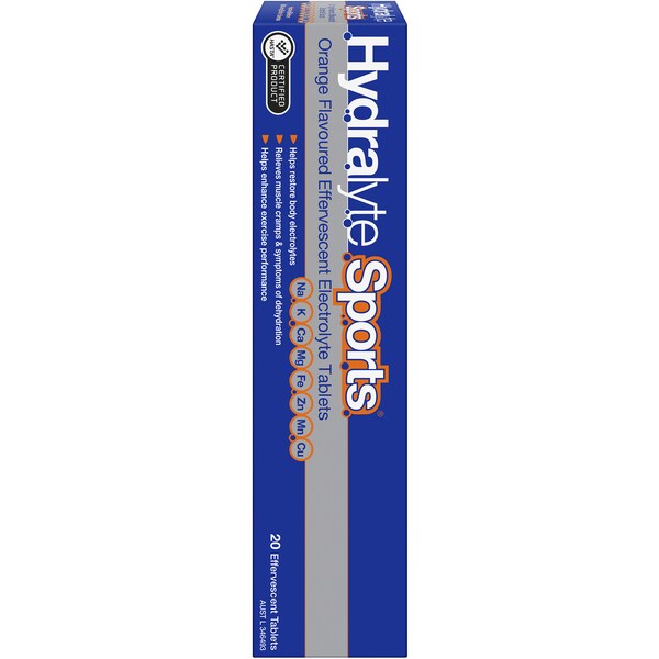Hydralyte Sports Effervescent Electrolyte Tablets 20 pack