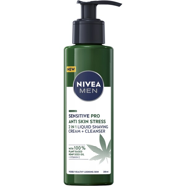 Nivea Men Sensitive Pro Liquid Shaving Cream & Cleanser 150mL