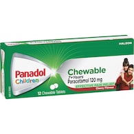Panadol Children 7+ Years Chewable Tablet Pain Relief