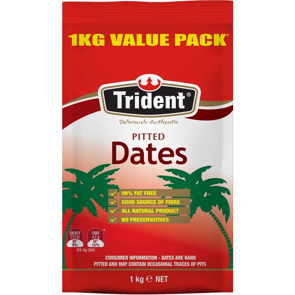 Trident Pitted Dates 1kg