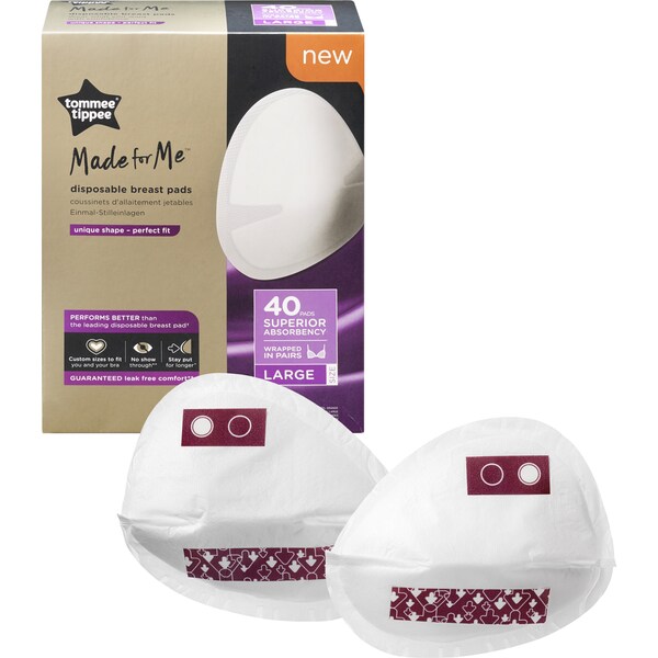Tommee Tippee Breast Pads Large 40 Pack