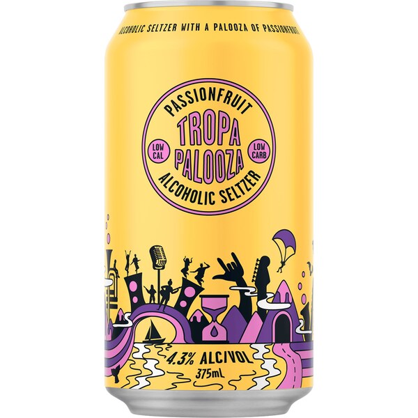 Tropapalooza Seltzer Passionfruit Can 375ml