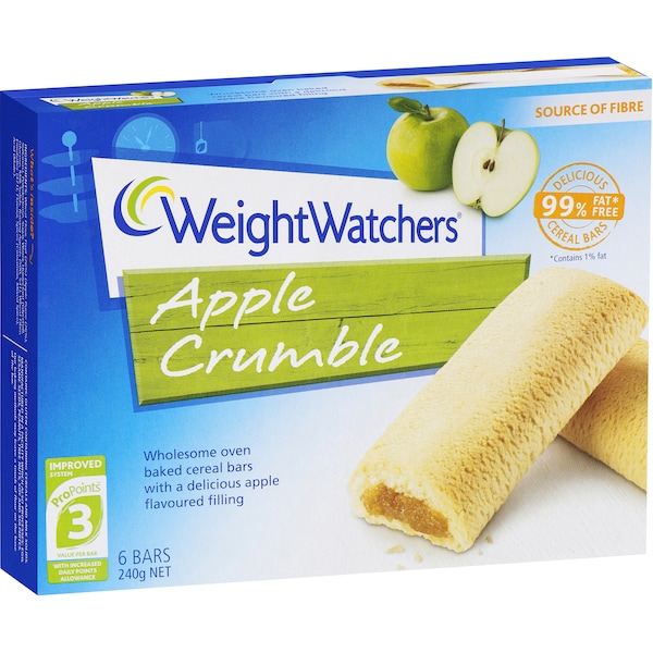 Weight Watchers Apple Crumble Bars 240g