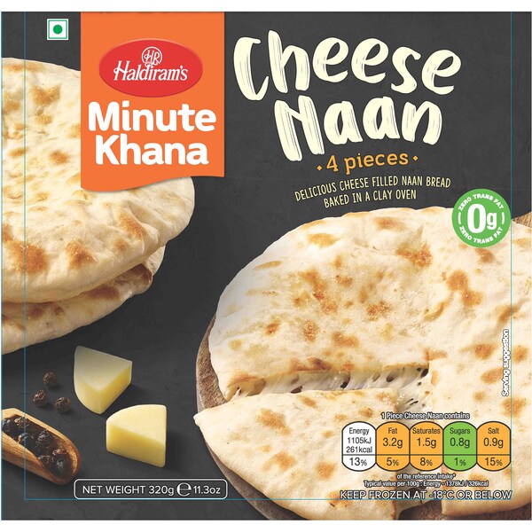 Haldiram's Cheese Naan 4 pack