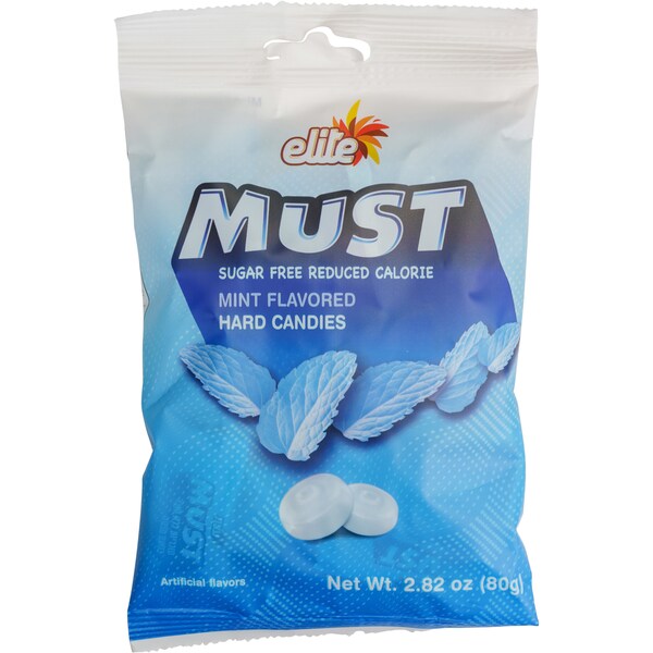 Elite Must Sugar Free Mint Flavoured Hard Candies 80g