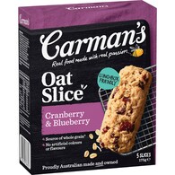 Carman's Oat Slices Cranberry & Blueberry