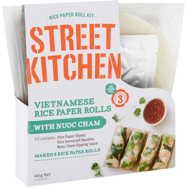 Street Kitchen Rice Paper Rolls Kit With Nuoc Cham 145g