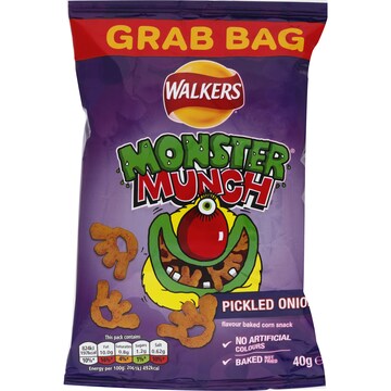 Walkers Monster Munch Pickled Onion 40g | Woolworths