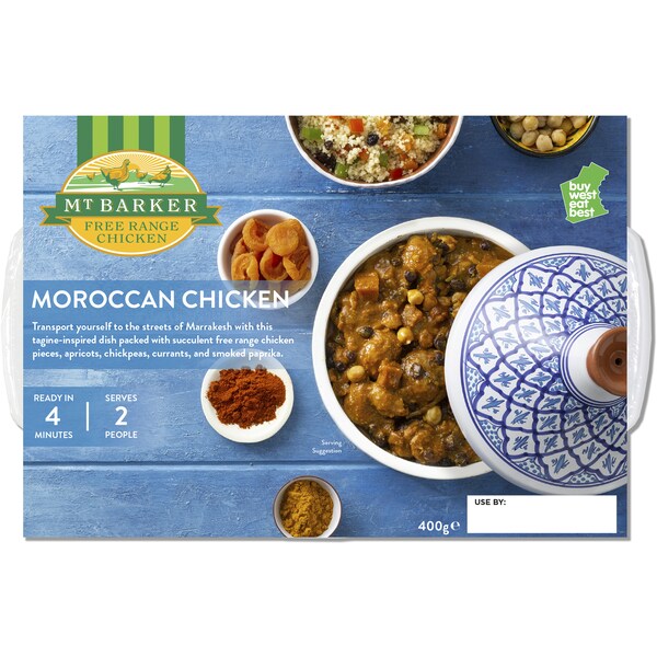 Mt Barker Moroccan Chicken Chilled Meal 400g