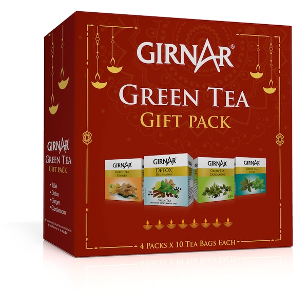 Girnar Green Tea 4 Piece Gift Pack each