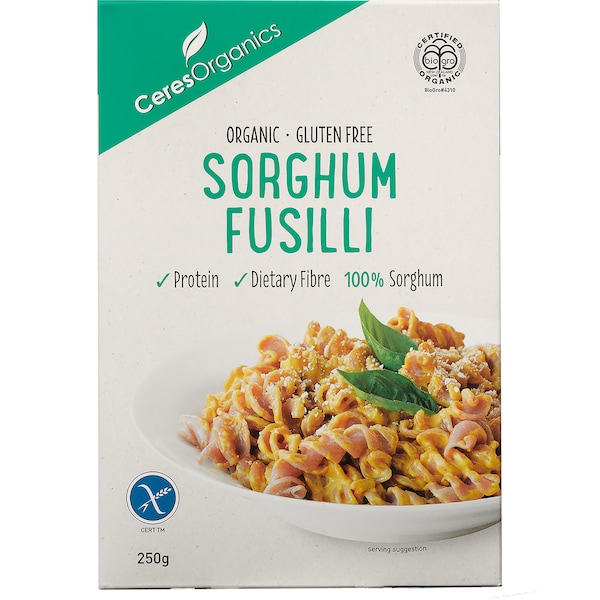 Ceres Organics Organic Sorghum Fusilli Gluten Free 250g