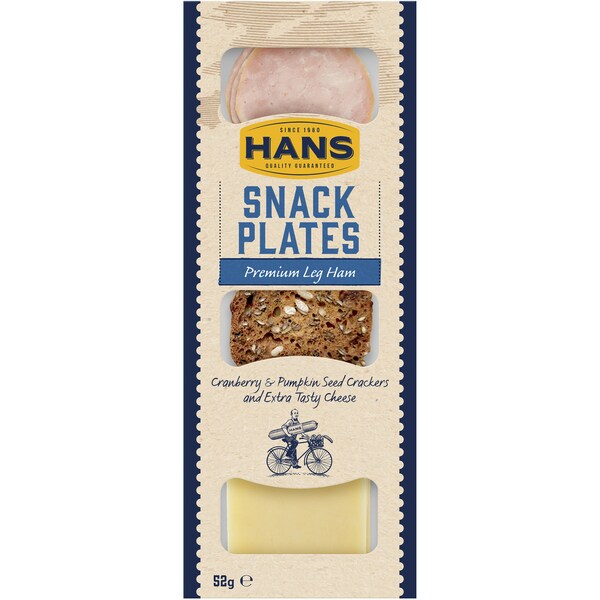 Hans Snack Plates Premium Leg Ham 52g