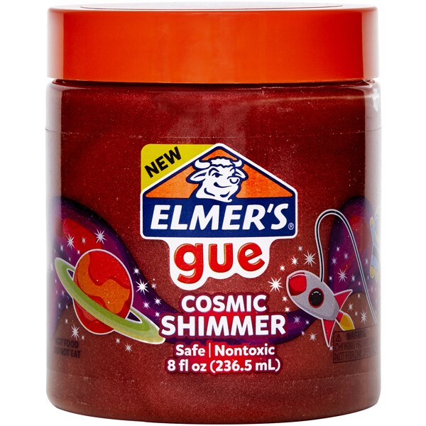 Elmer's Gue Cosmic Shimmer Red & Orange Premade Slime 236.5mL