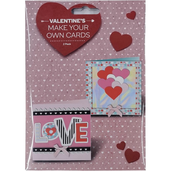 Valentine's Day Diy Card 2 Pack