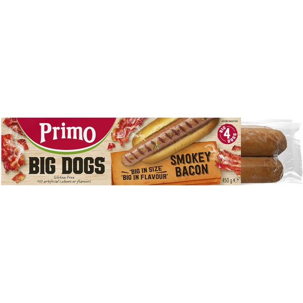 Primo Big Dogs Smokey Bacon 4 Pack