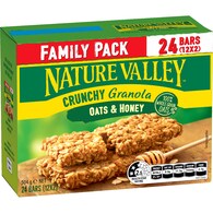 Nature Valley Crunchy Oats & Honey Granola Bars Family