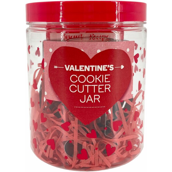 Valentine's Day Cookie Cutter Jar Each